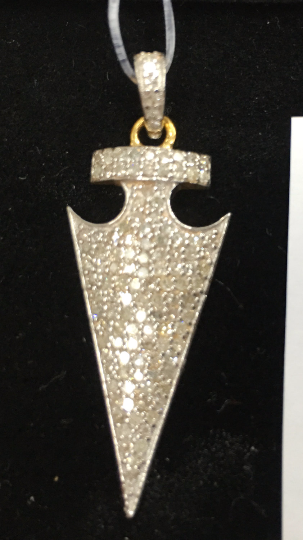 14k Solid Gold  Diamond Pendants