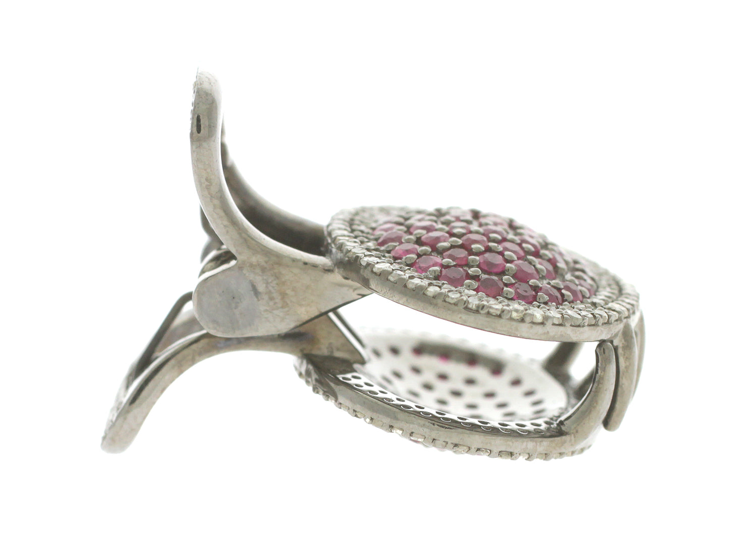 RUBY AND DIAMOND HAIR CLIP