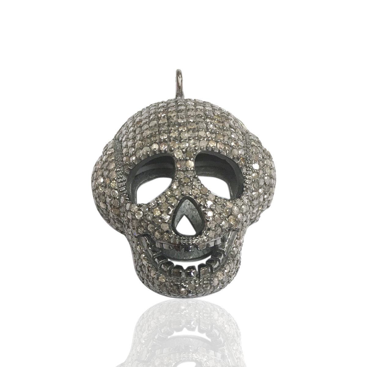 SKULL HEAD DIAMOND PENDANTS CHARMS