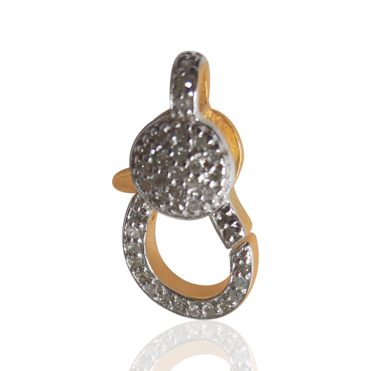 14k Solid Gold Diamond Clasps