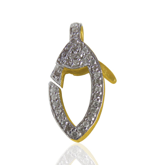 14k Solid Gold Diamond Clasps