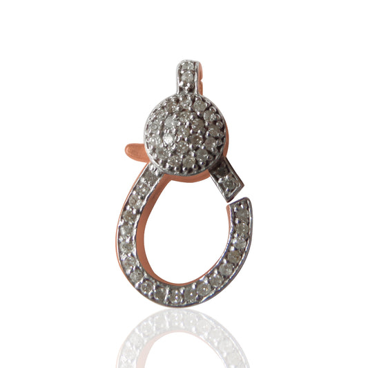 14k Solid Gold Diamond Clasps