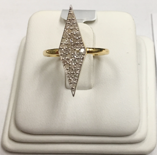 14k Solid Gold Marquise Shape Diamond Rings. Genuine handmade pave diamond Rings. Approx Size 1.00 "(7 x 25 mm)