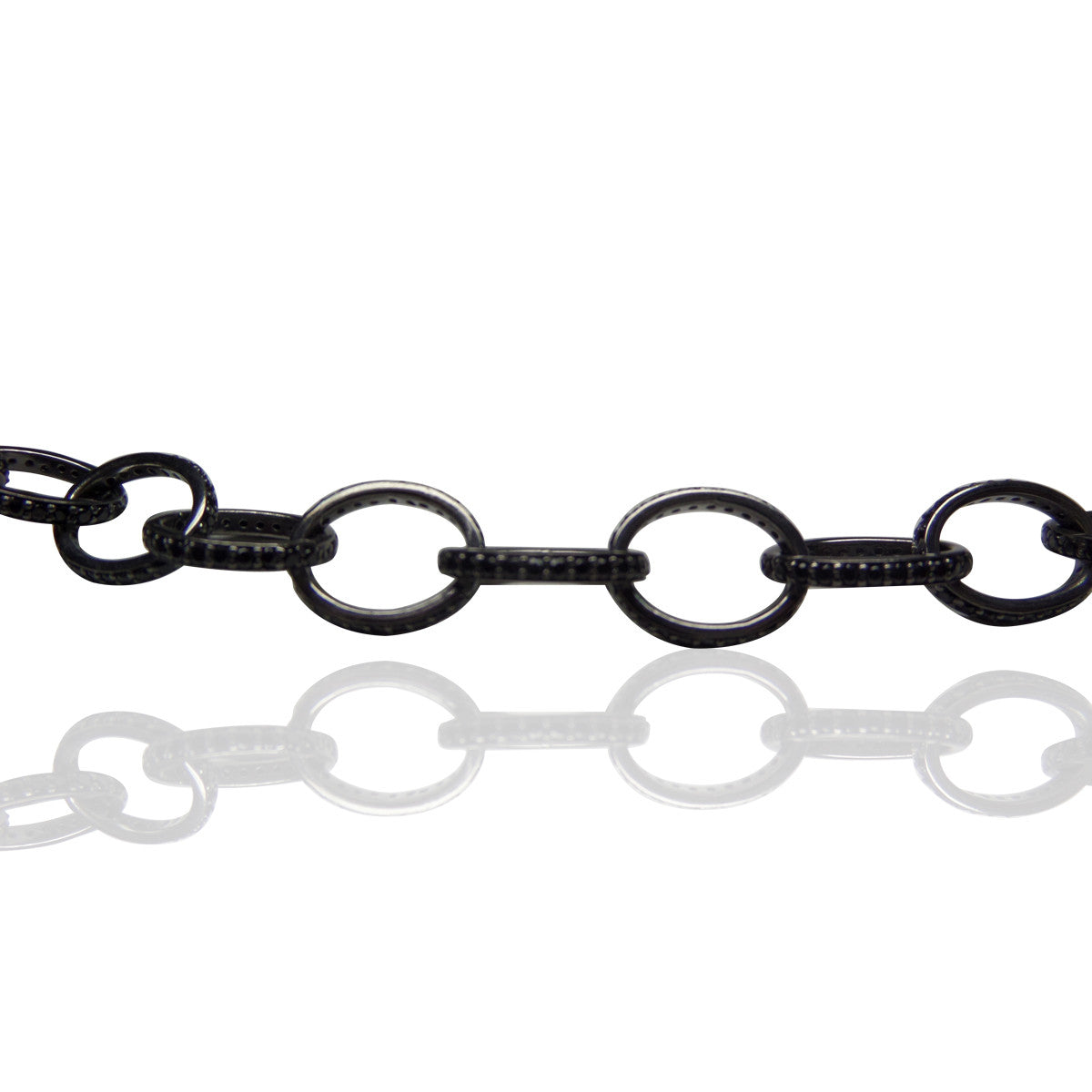 SILVER GEMSTONE LINK CONNECTOR