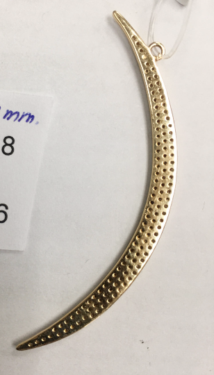 14k Solid Gold Crescent Moon Diamond