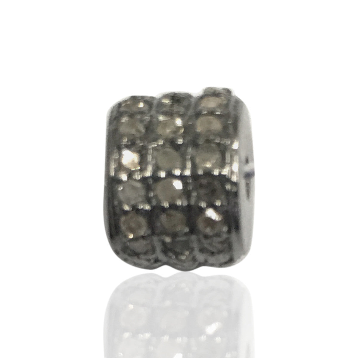 PAVE DIAMOND SPACER BEADS