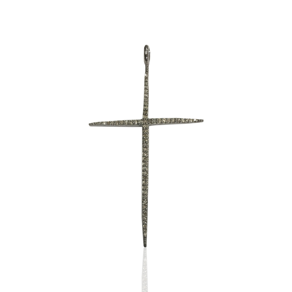 Diamond Cross Pendant, Pave Cross Charm