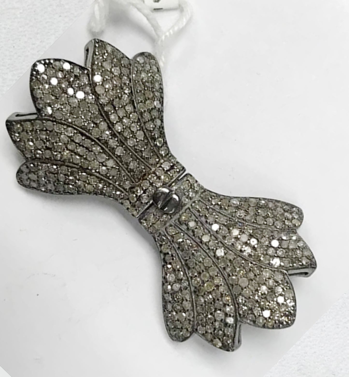 Bow Tie Shape Diamond Pendants & Charms.