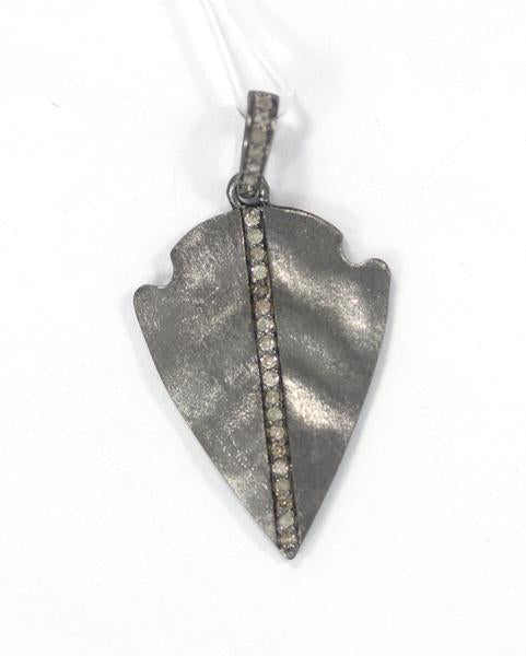 Silver Pave Diamond Pendant