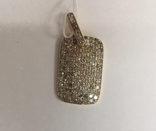 14K Solid Gold Diamond Pendants