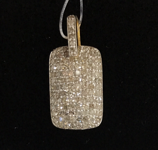 14K Solid Gold Diamond Pendants