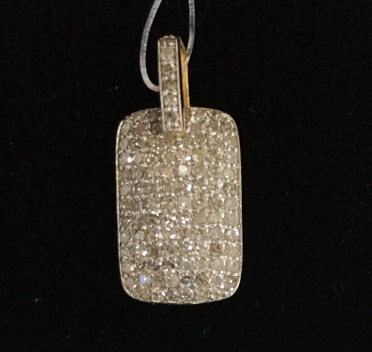 14K Solid Gold  Diamond Pendants