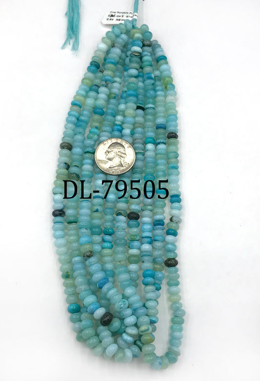 Opal Beads Smooth Rondelle, Dyed Colours
