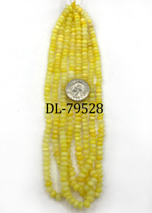 Opal Beads Smooth Rondelle, Dyed Colours