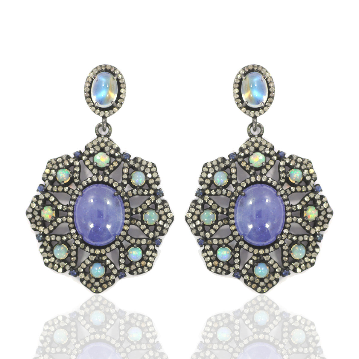 Diamond Silver Earring