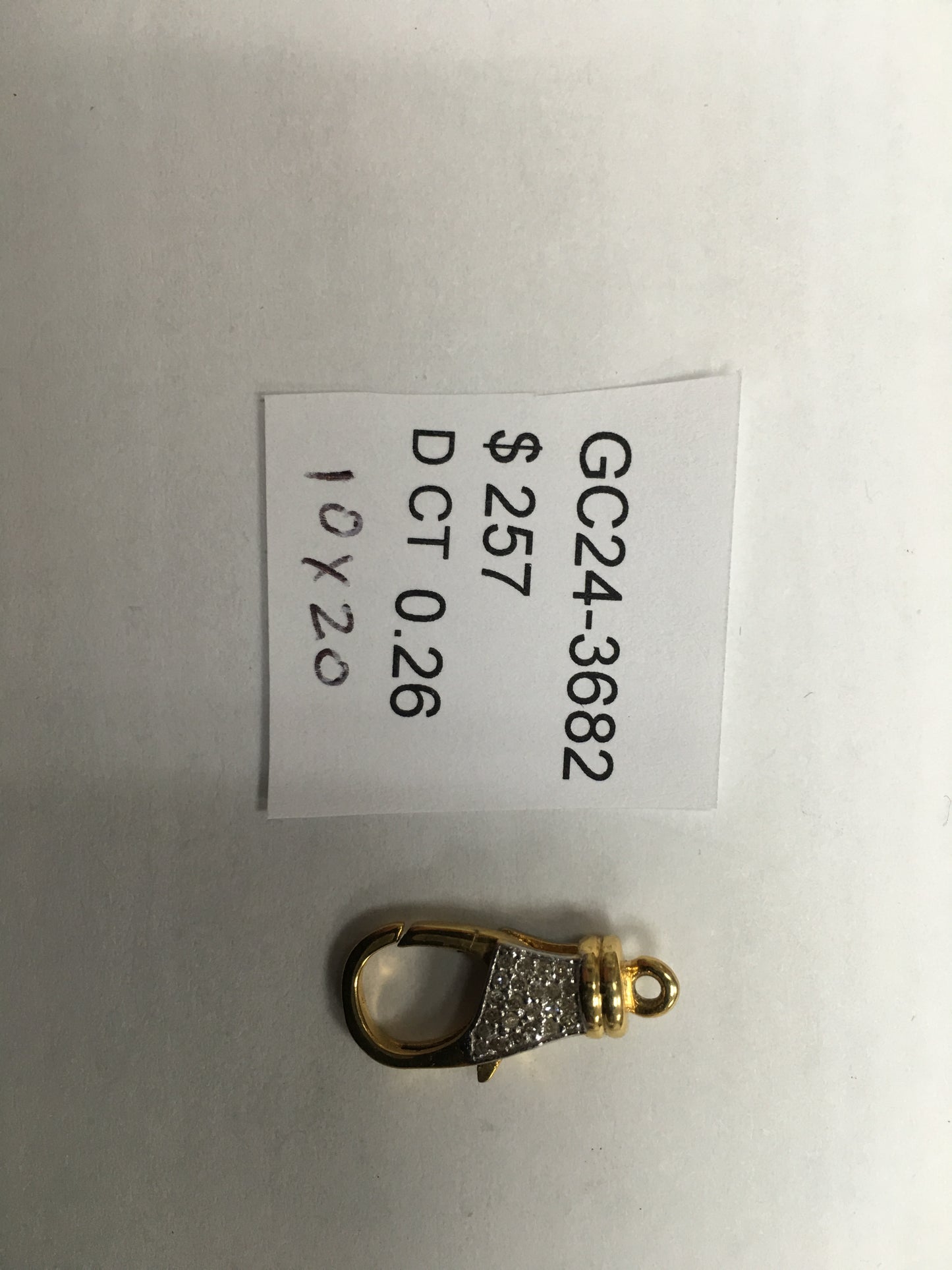 14k Solid Gold Diamond Clasps