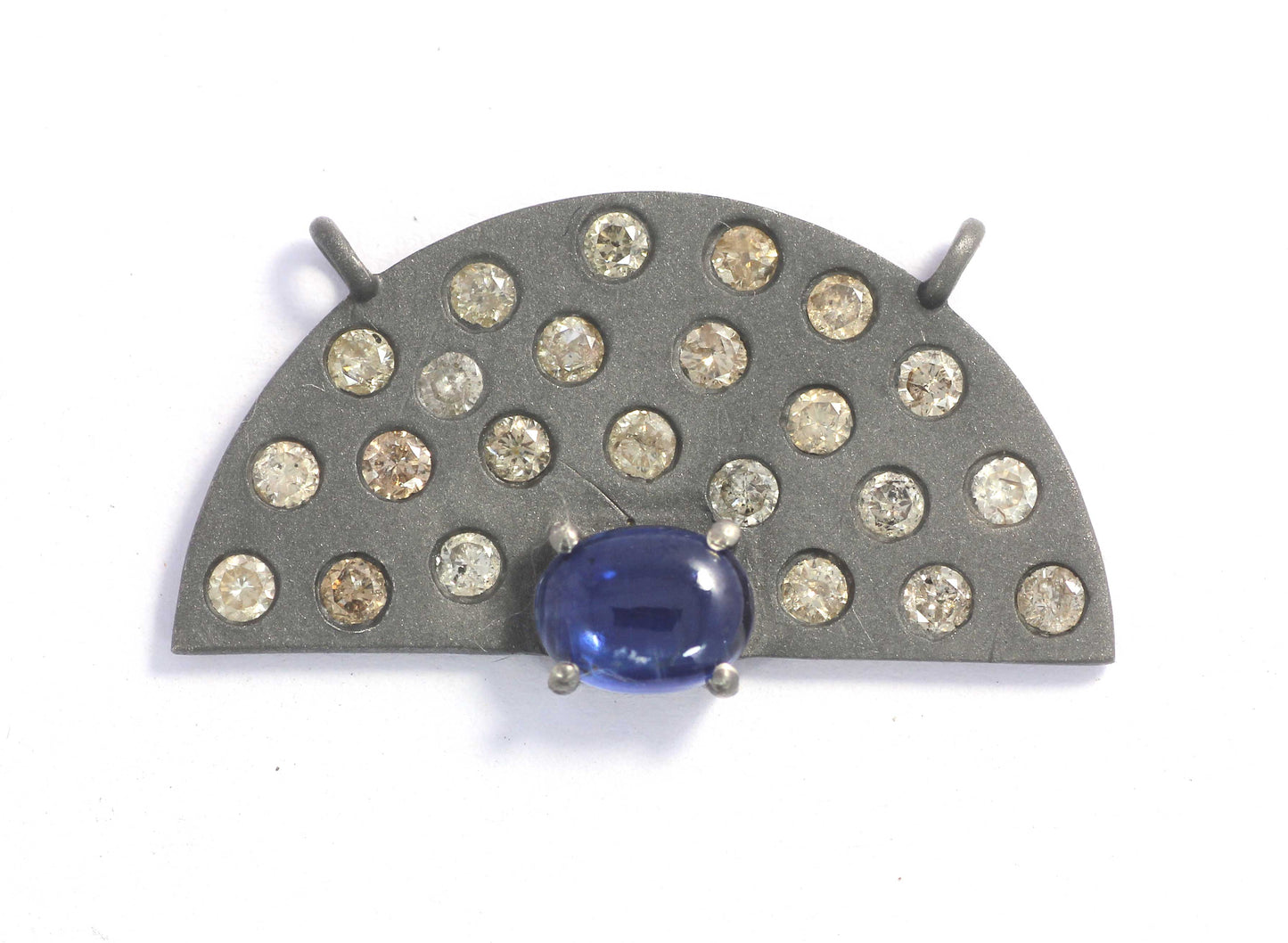 Half "D" Shape Diamond Pendant