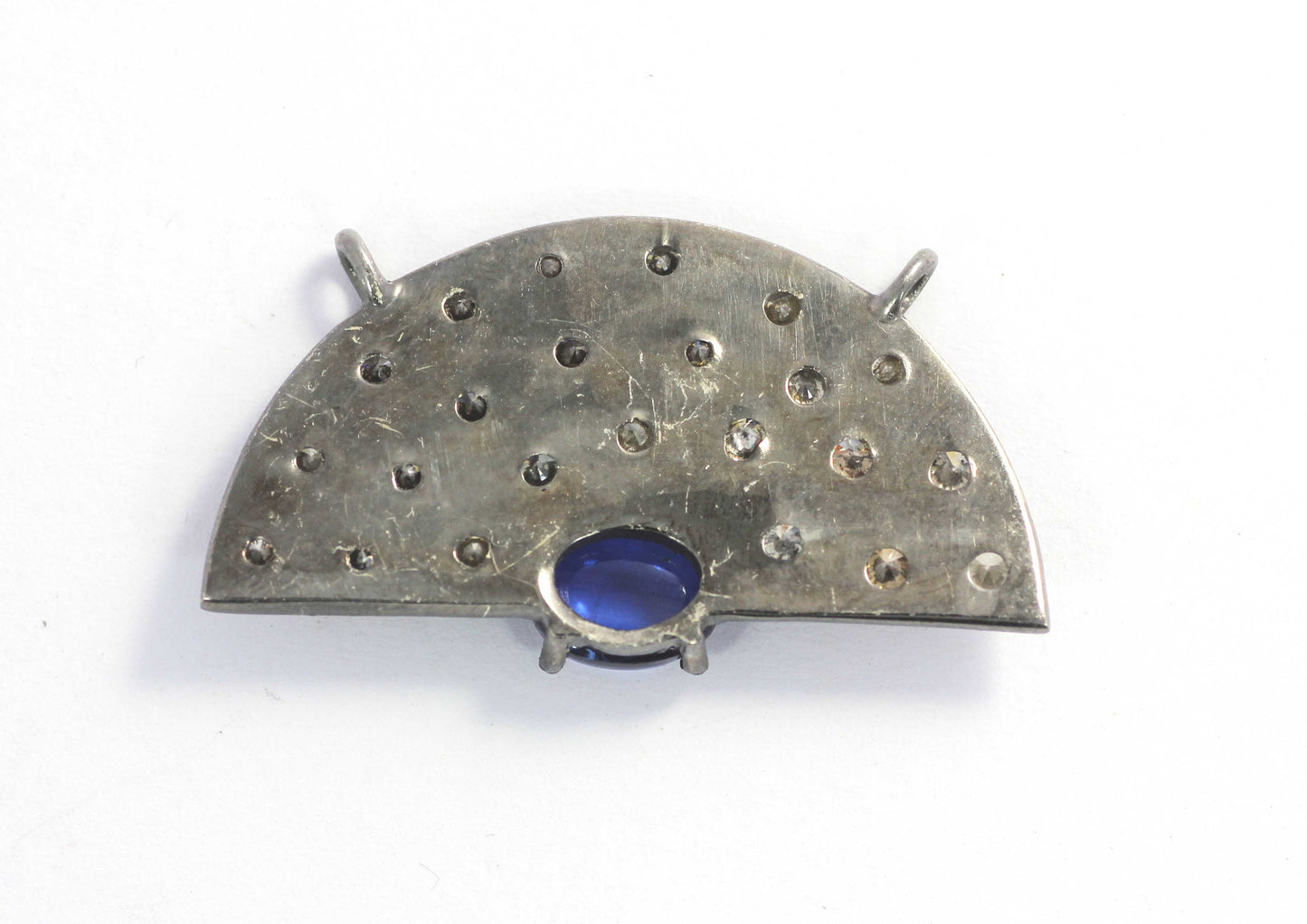 Half "D" Shape Diamond Pendant