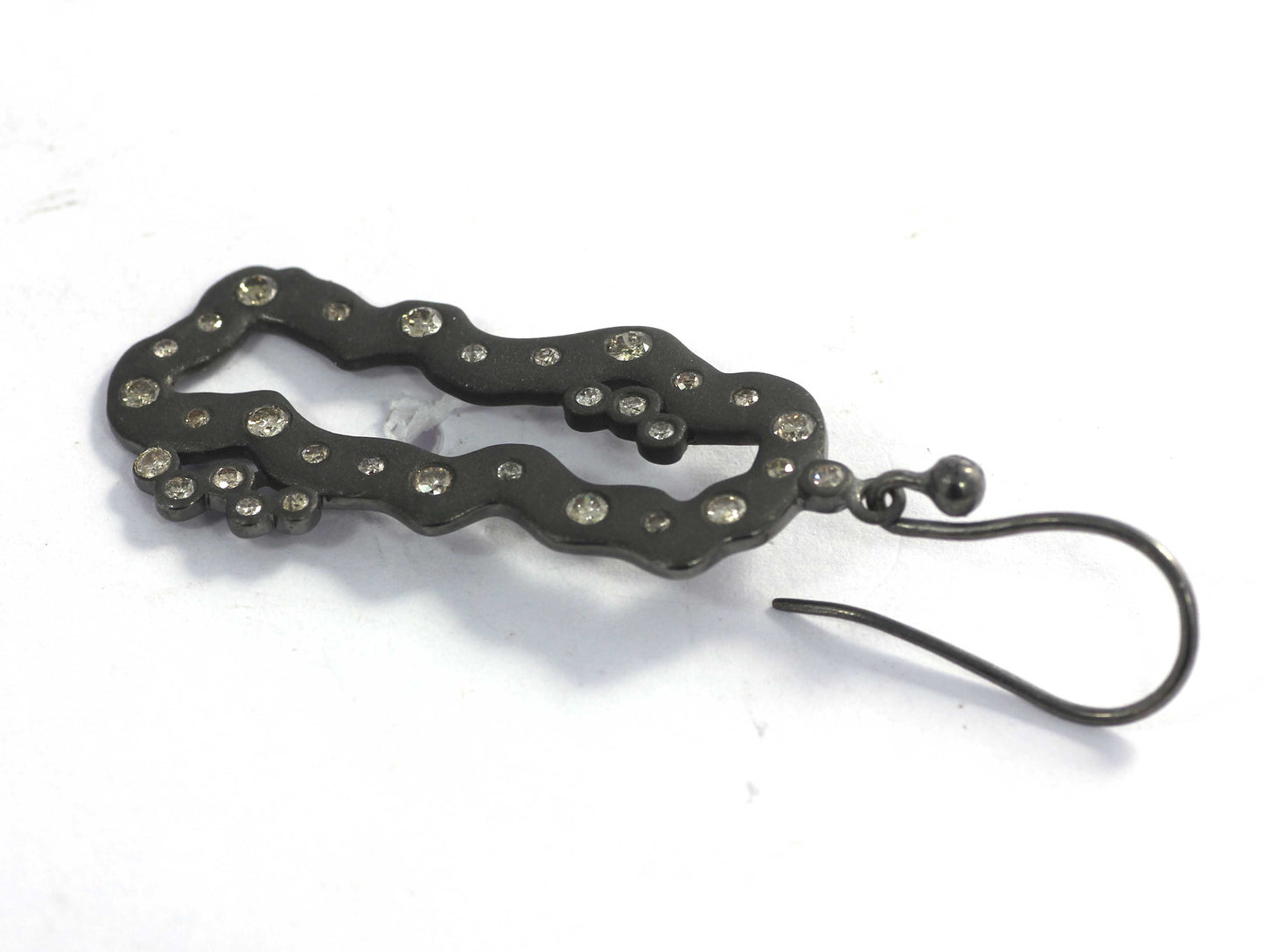 Diamond Silver Earring