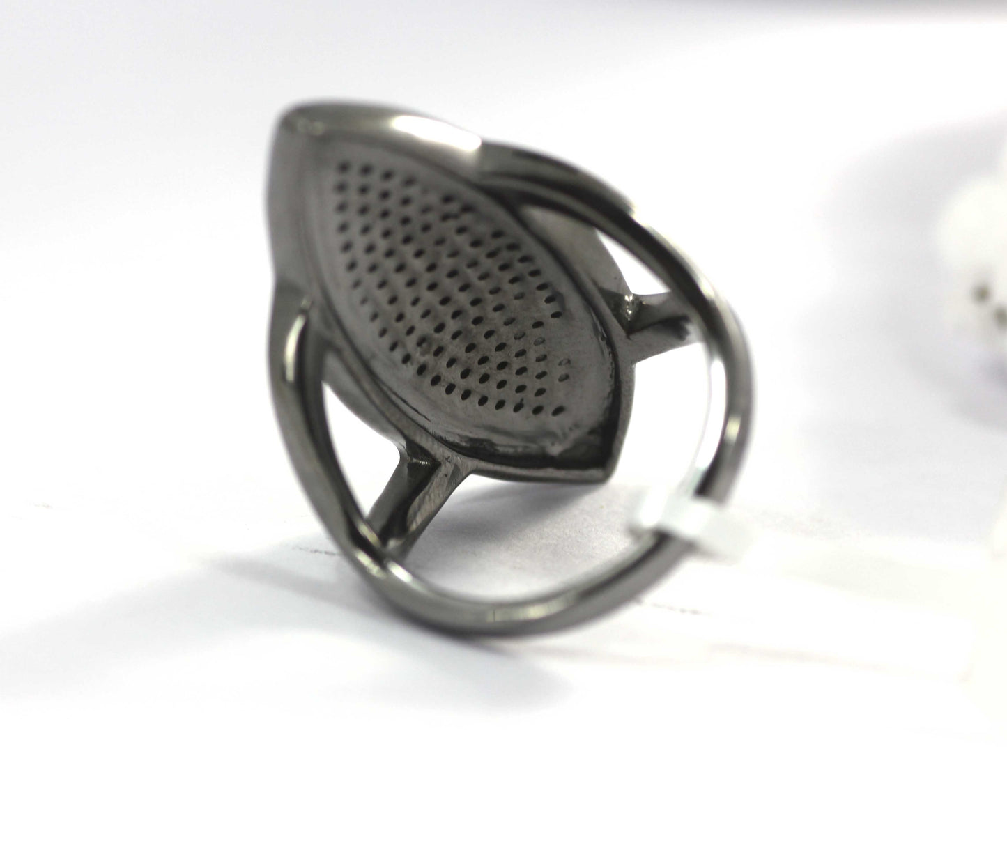 Marquise Shape Silver Pave Diamond Ring .925 Oxidized Sterling Silver Diamond Ring, Genuine handmade pave diamond Ring.