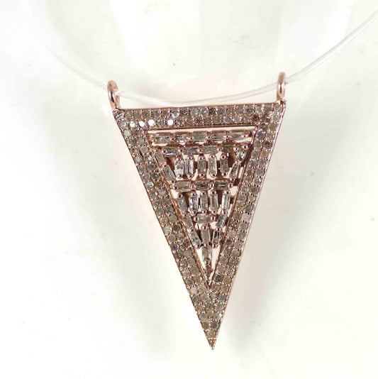 Triangle Shape Diamond Pendant