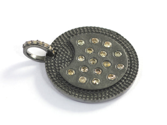 Circular Shape Diamond Pendants & Charms