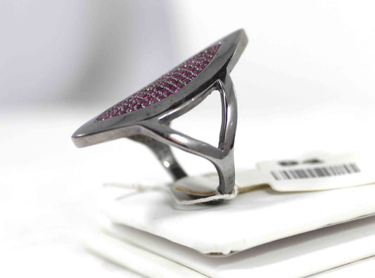 Ruby Ring Sterling Silver