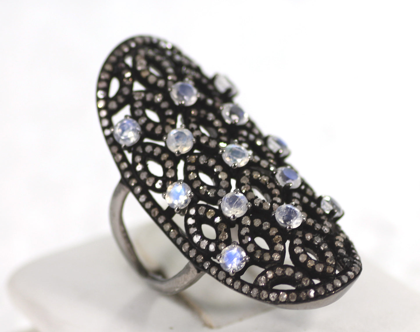 Diamond and Gemstone Designer Party Wear Ring