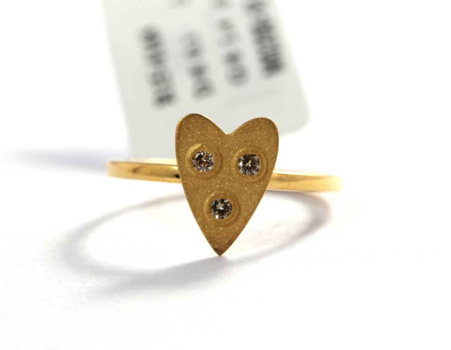Heart Diamond Rings. Genuine handmade pave diamond Rings