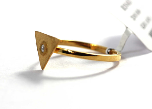 Triangle Diamond Rings. Genuine handmade pave diamond Rings