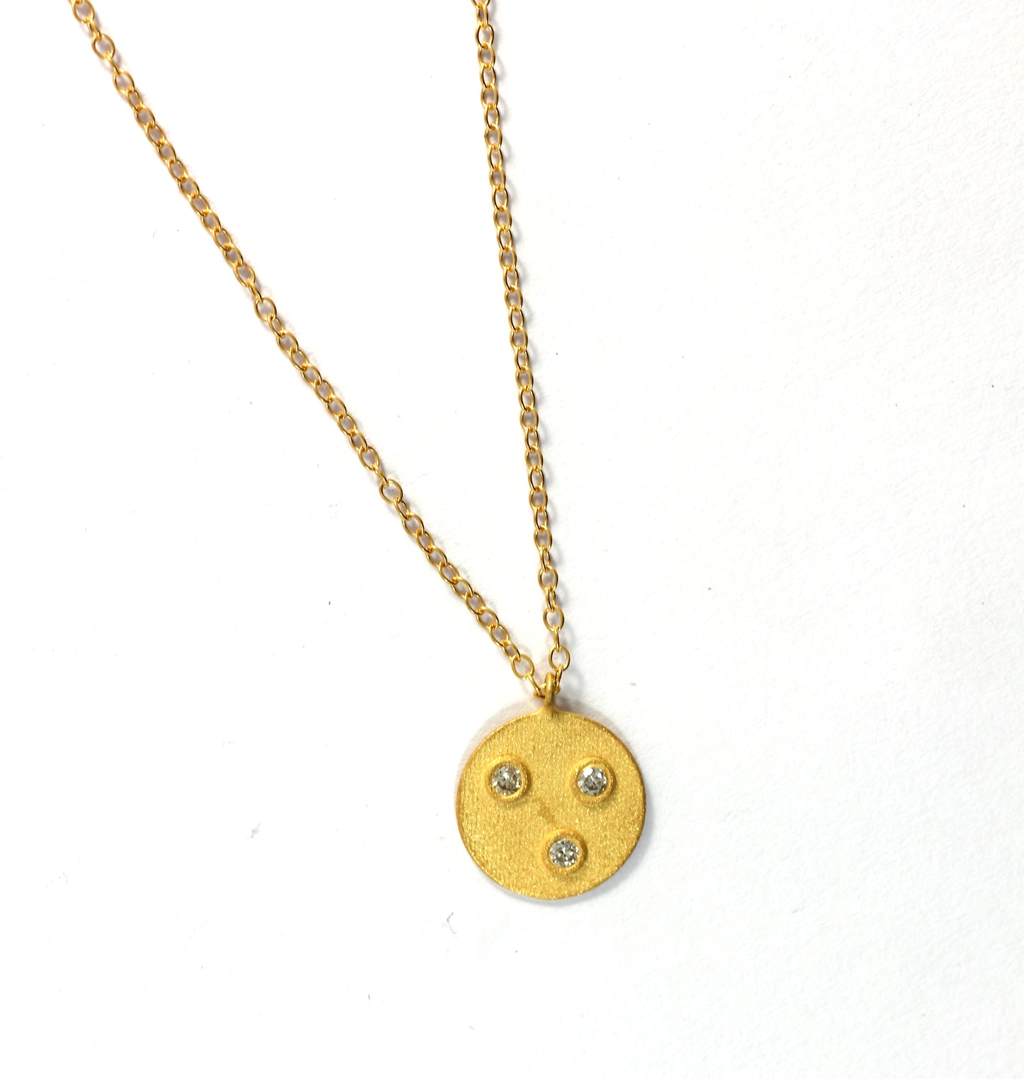 Round Diamond Pendants. Genuine handmade pave diamond Pendant