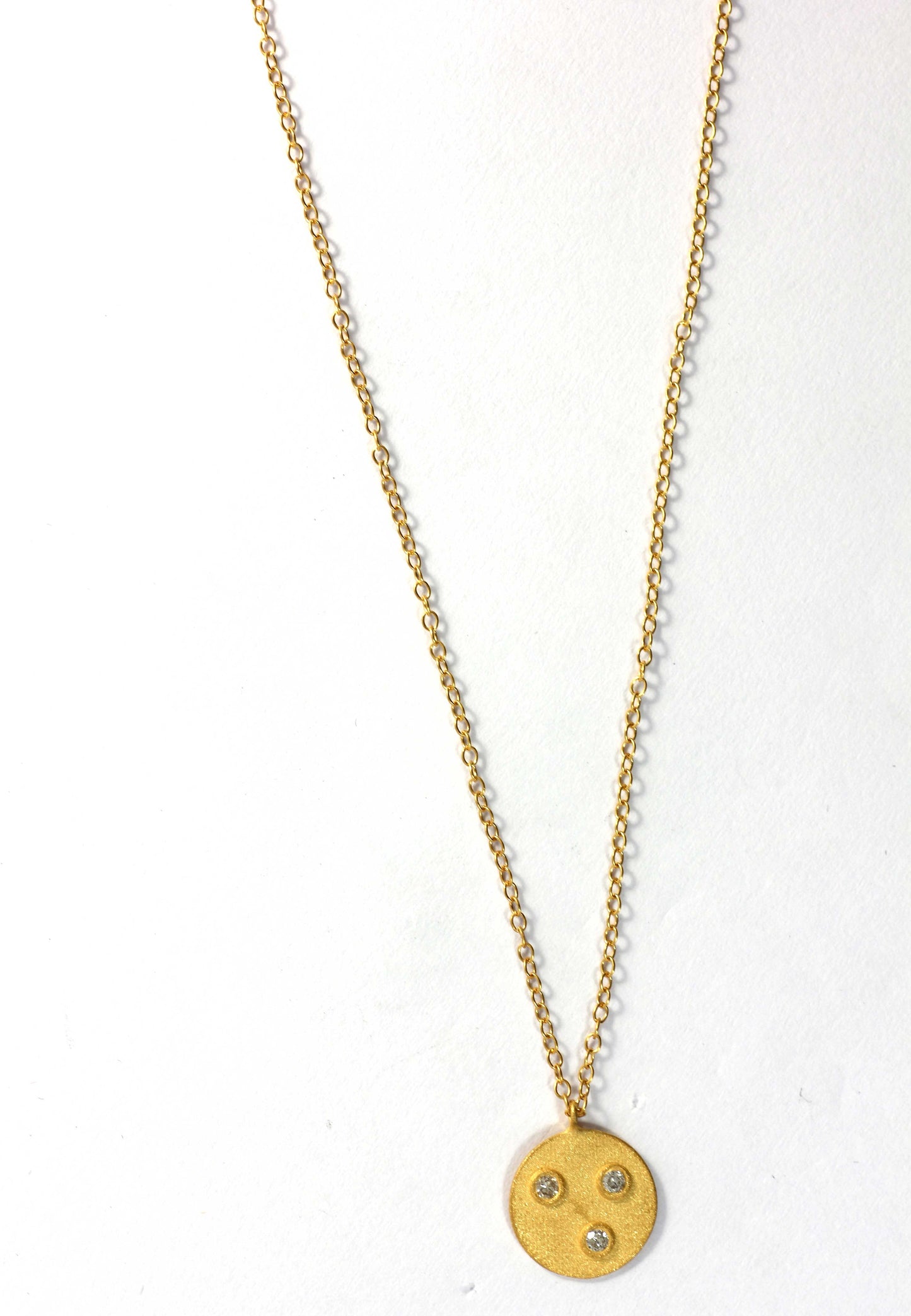 Round Diamond Pendants. Genuine handmade pave diamond Pendant