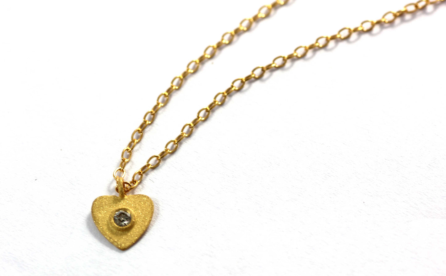 Heart Diamond Pendants. Genuine handmade pave diamond Pendant