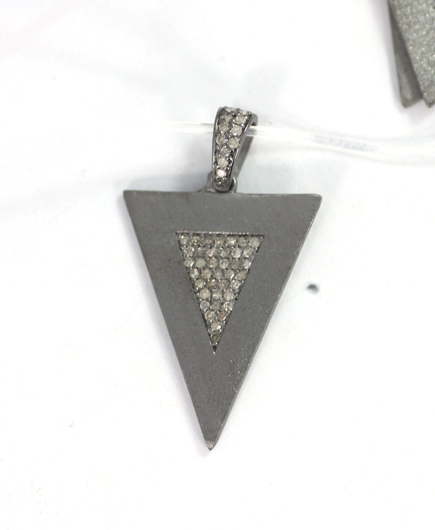 Triangle Pave Diamond Pendant