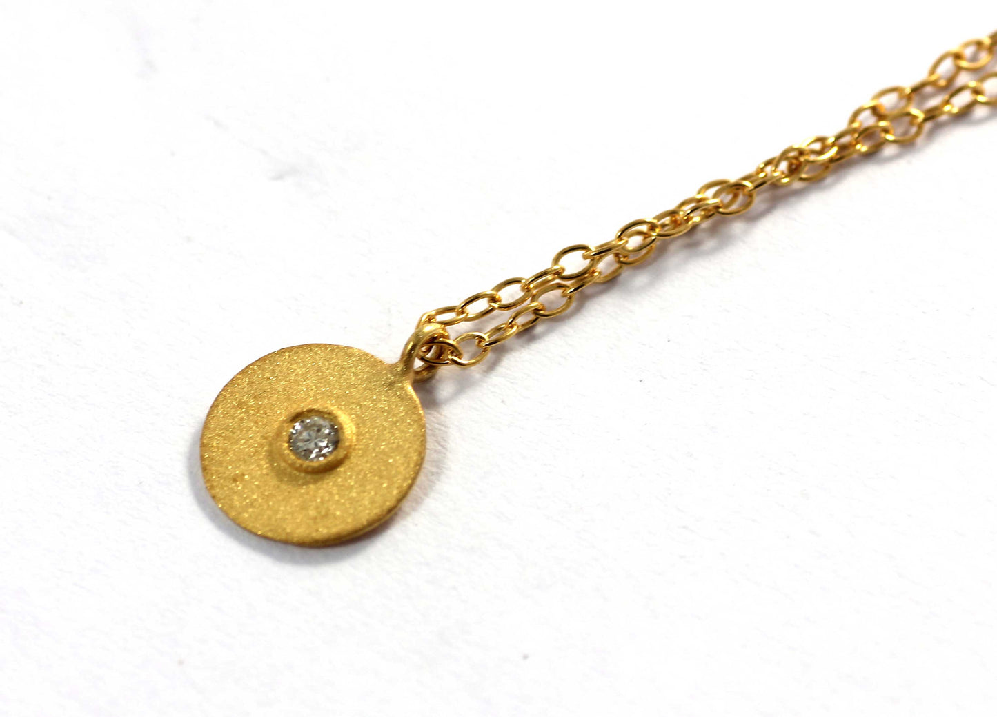 Round Diamond Pendants. Genuine handmade pave diamond Pendant