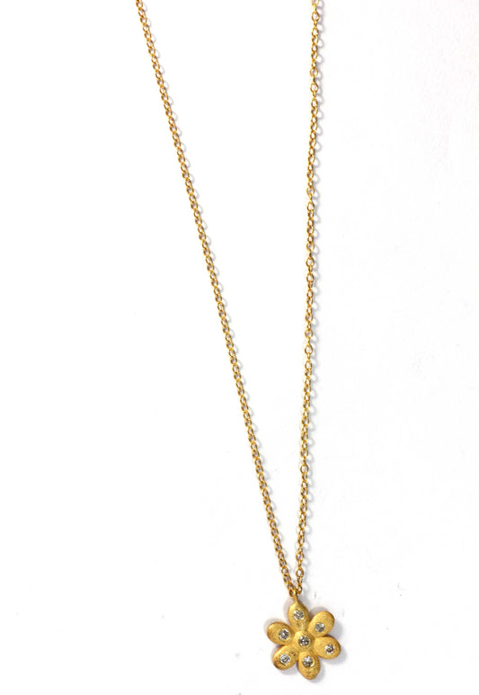 Flower Diamond Pendants. Genuine handmade pave diamond Pendant