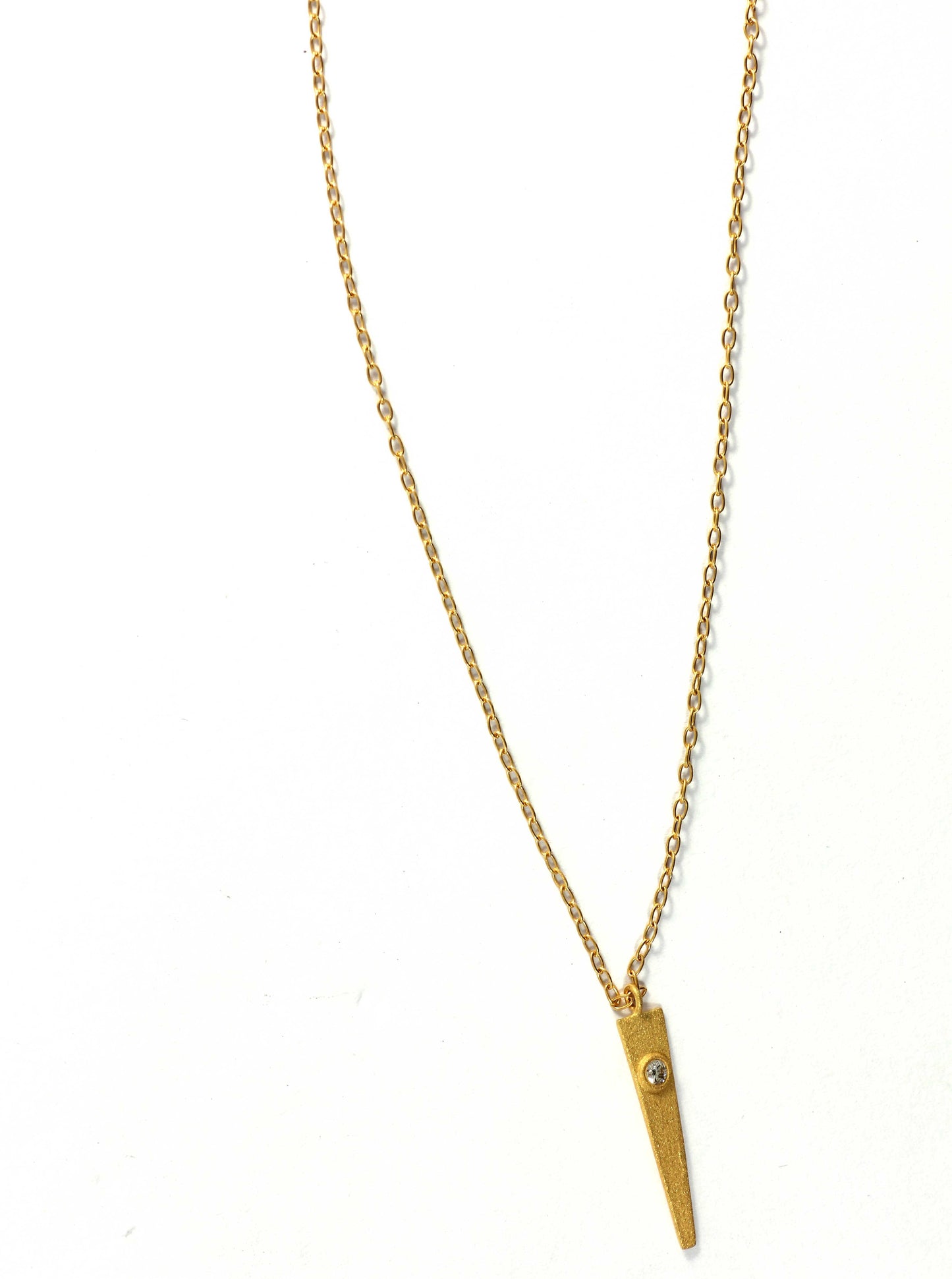 Spike Diamond Pendants. Genuine handmade pave diamond Pendant