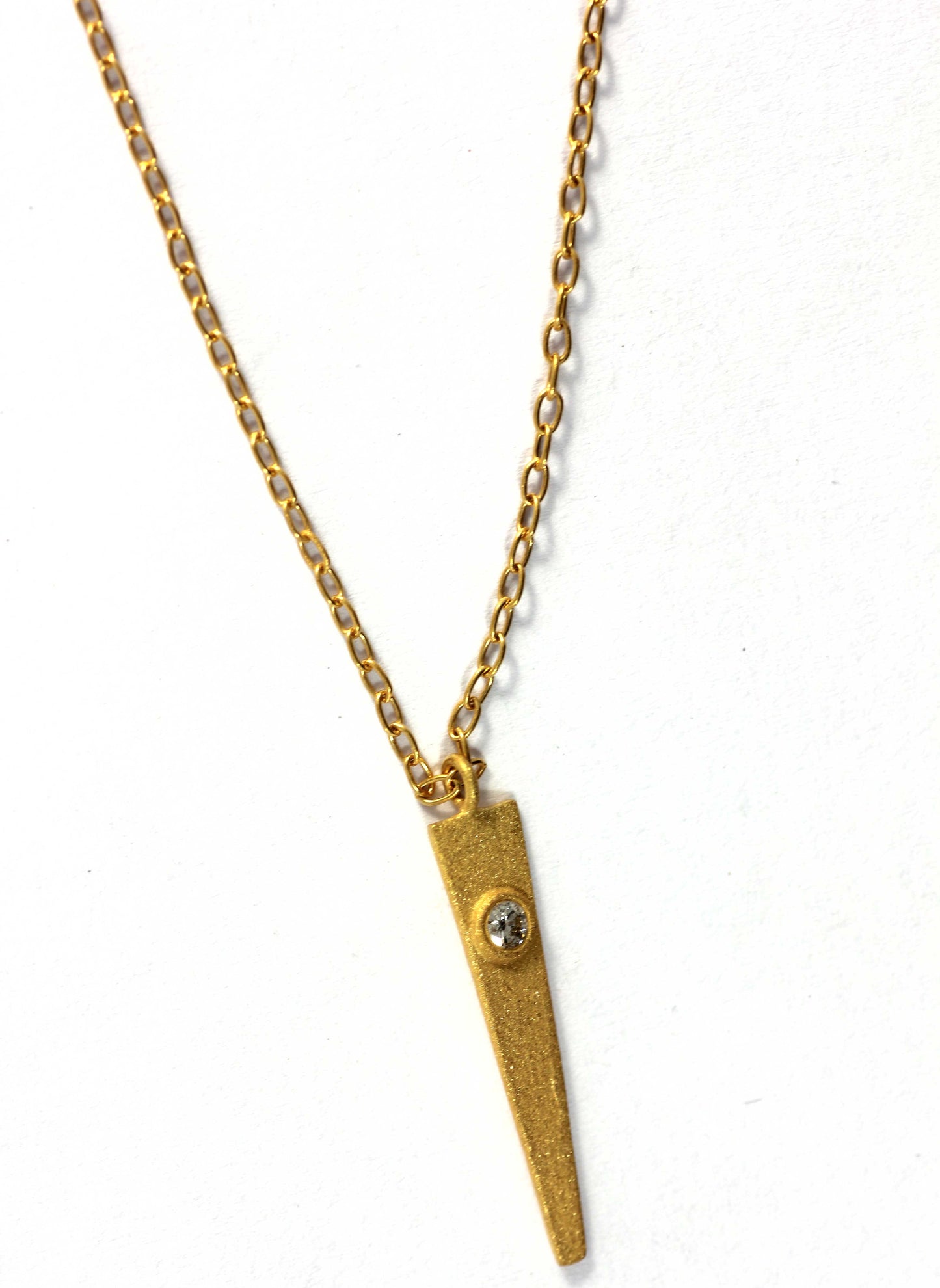 Spike Diamond Pendants. Genuine handmade pave diamond Pendant