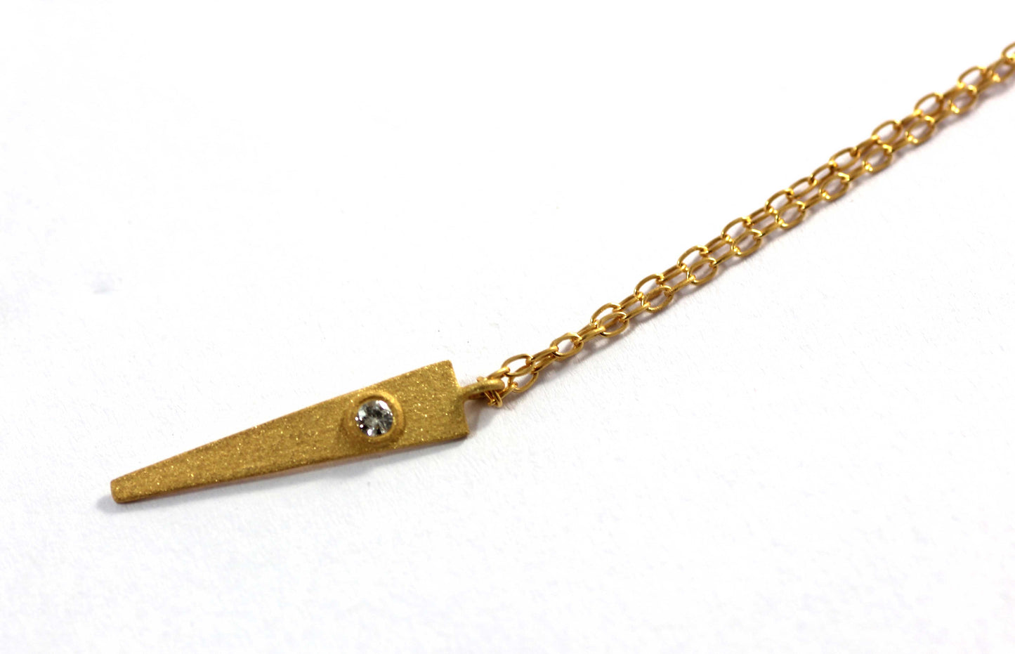 Spike Diamond Pendants. Genuine handmade pave diamond Pendant
