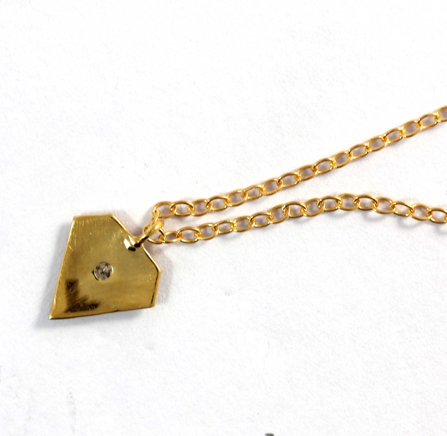 Diamond Shape Diamond Pendants. Genuine handmade pave diamond Pendant