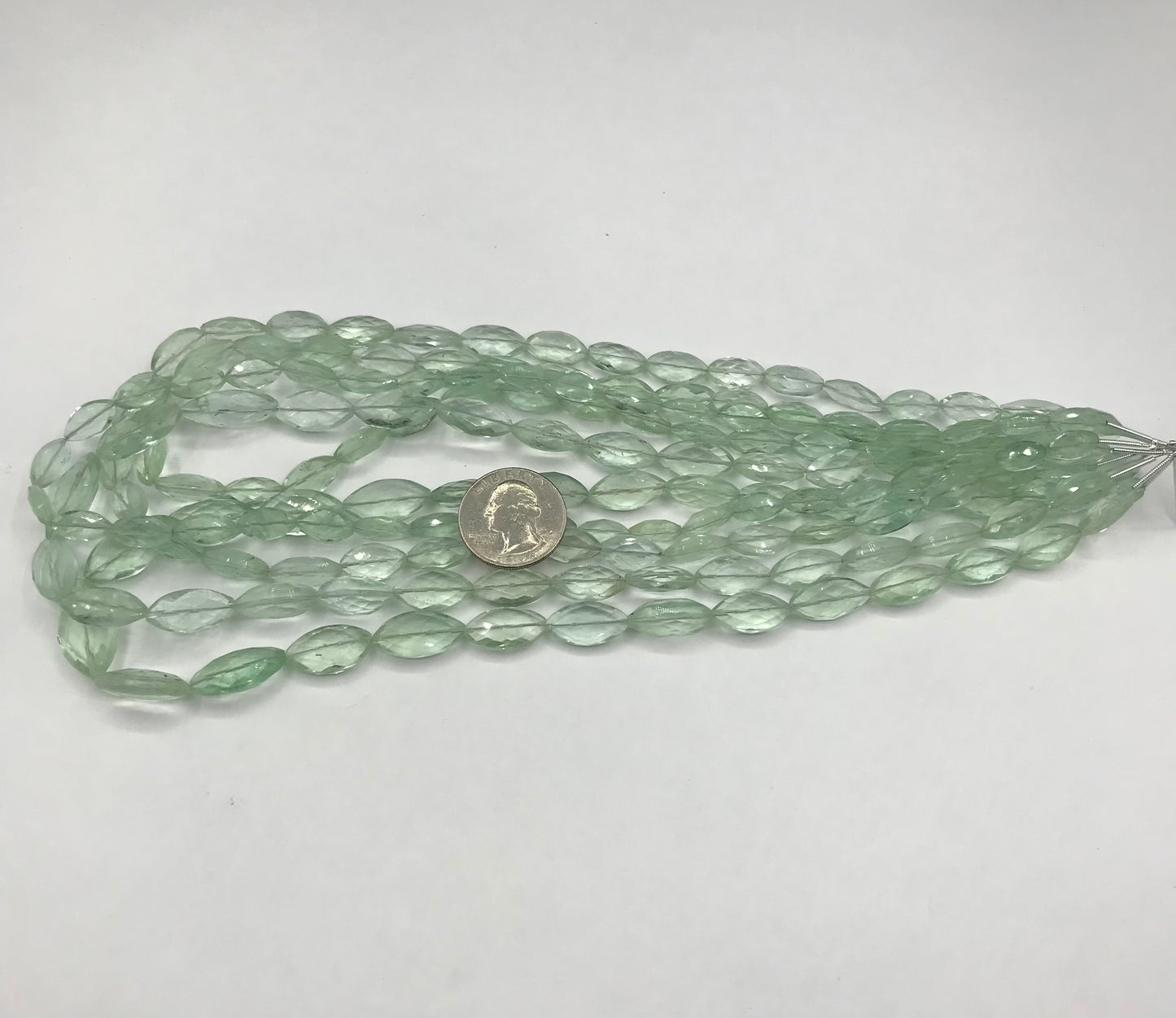 Fluorite Beads Faceted Oval