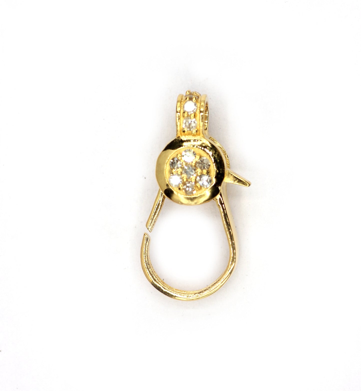 14k Solid Gold Diamond Clasps