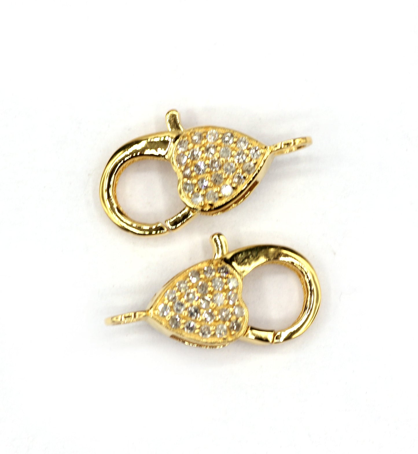 14k Solid Gold Diamond Clasps