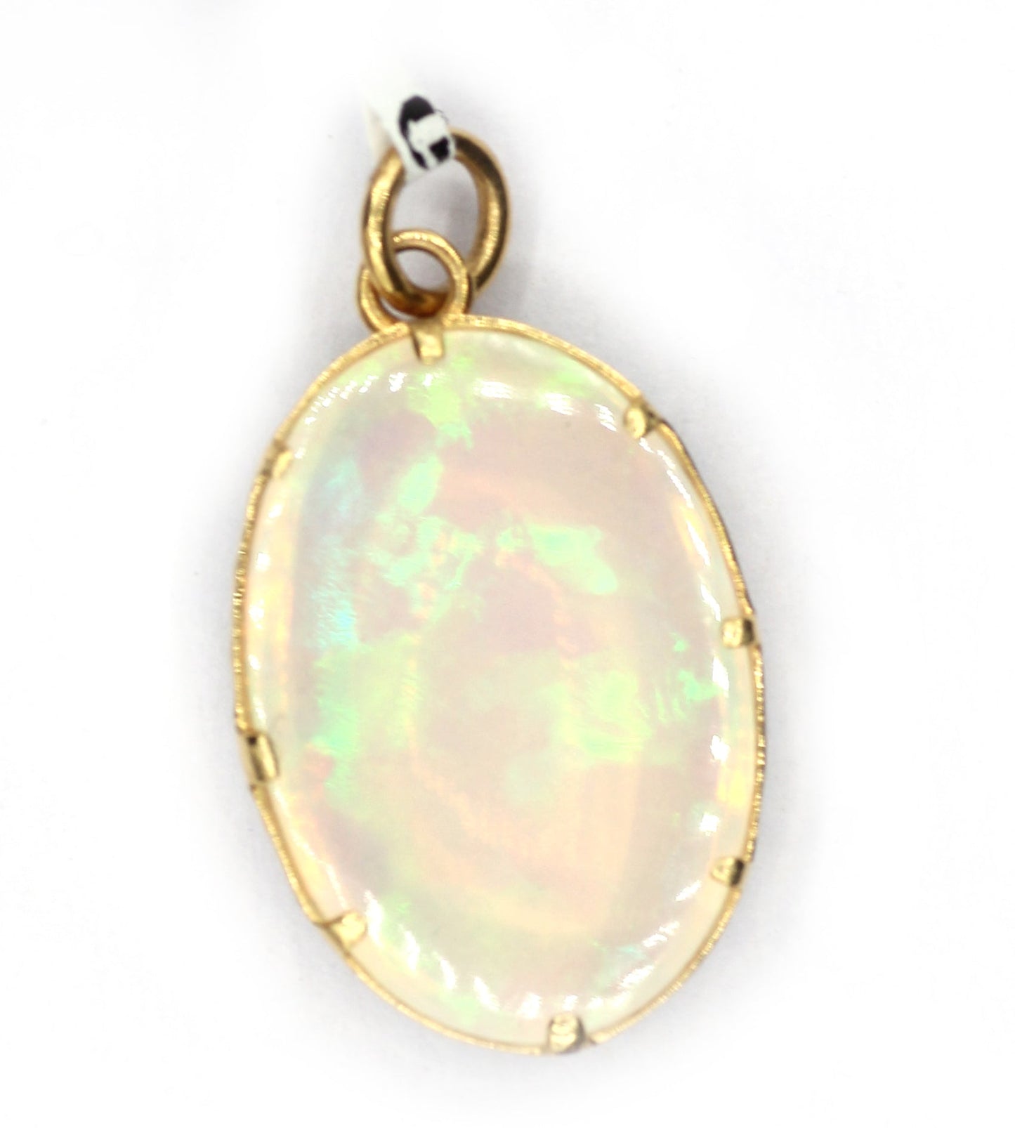 Solid 14k Gold Oval Diamond Pendants. 14k Solid Gold Diamond Pendants.