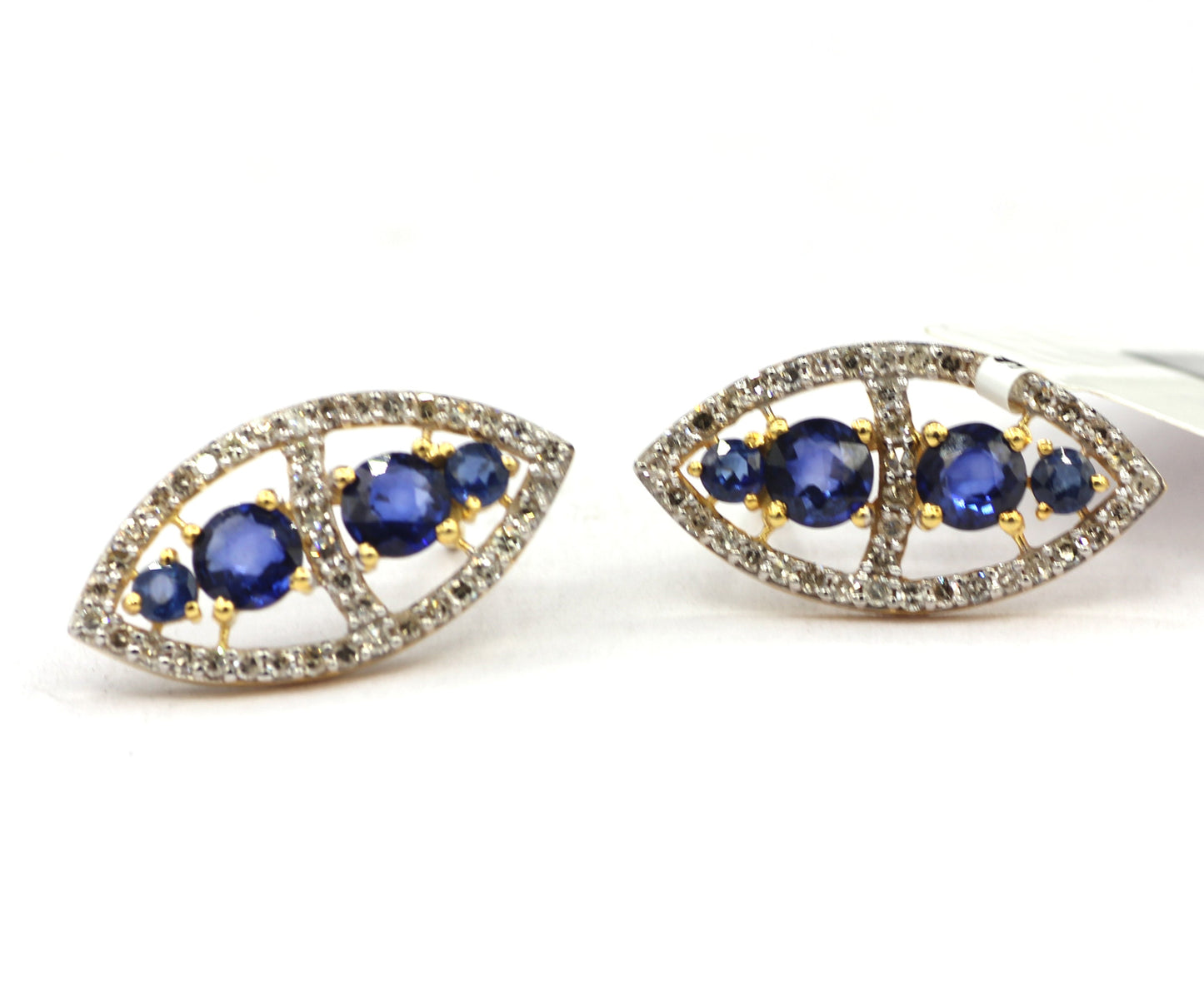 14k Solid Gold Diamond Stud Earring. Genuine handmade pave diamond Earring. 14k Solid Gold Diamond Earring..