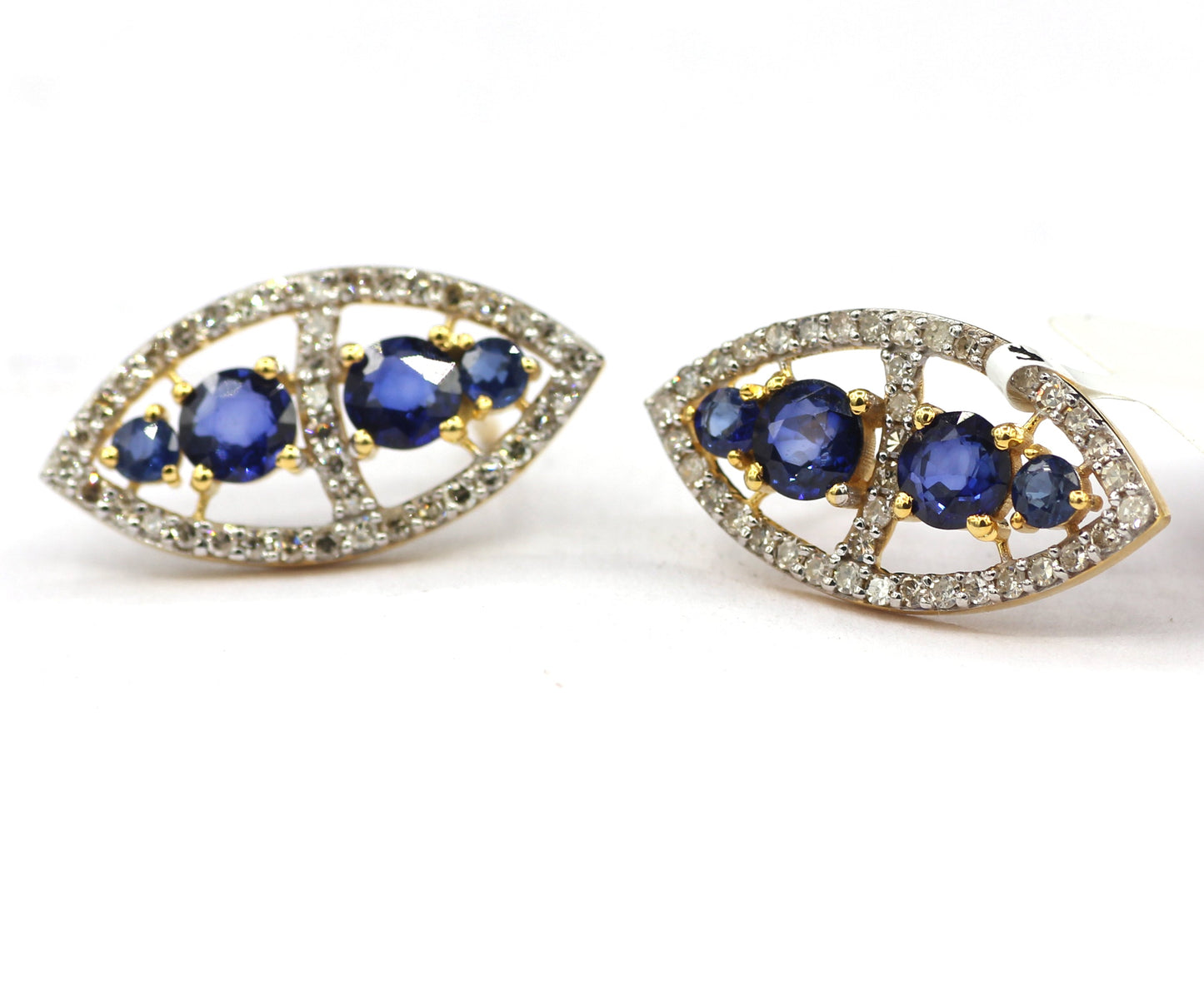14k Solid Gold Diamond Stud Earring. Genuine handmade pave diamond Earring. 14k Solid Gold Diamond Earring..
