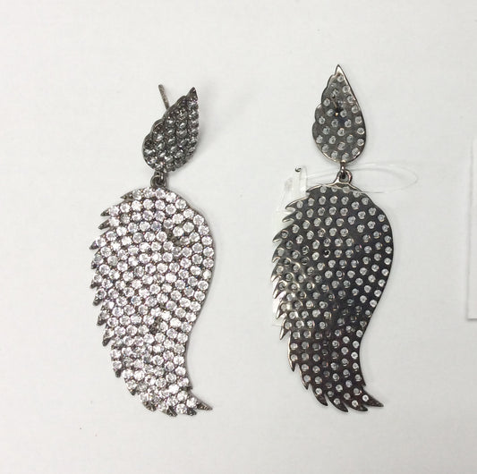 White Topaz Silver Earring