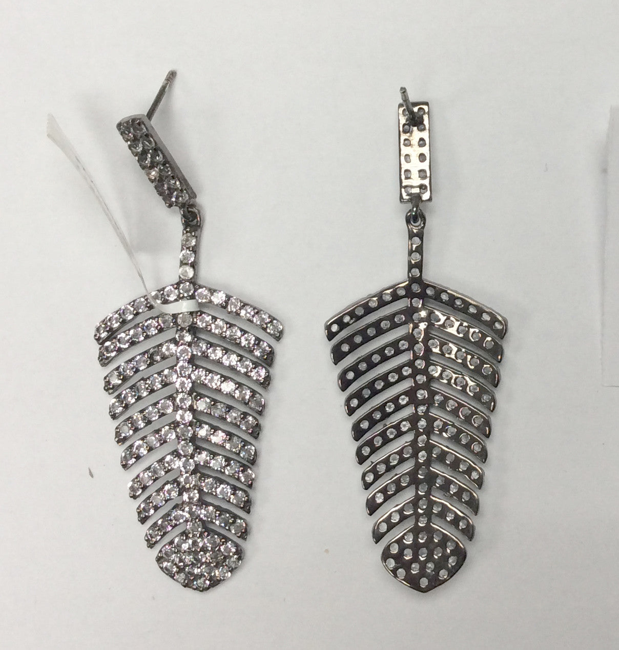 White Topaz Silver Earring