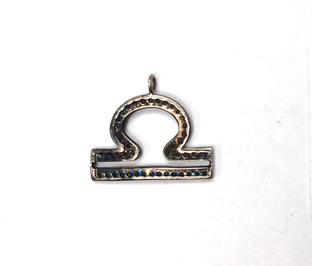 Open Shape Pave Diamond Charm