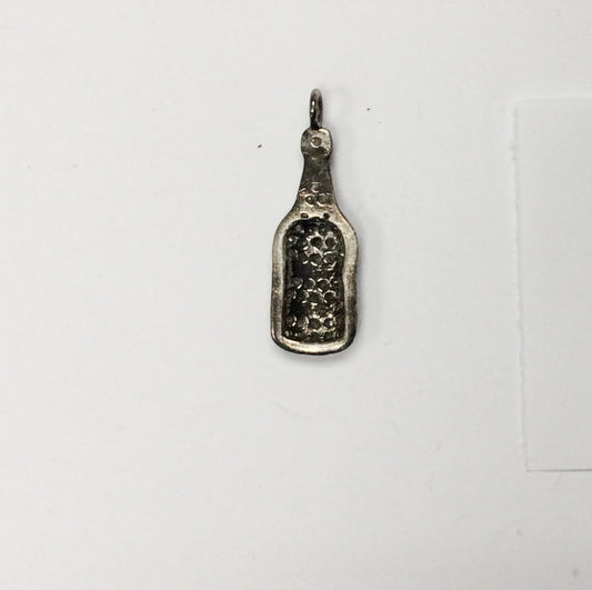 Bottle Shape Pave Diamond Charm
